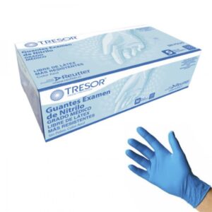 Guantes Nitrilo Azul Tresor Talla M Caja x 100 un