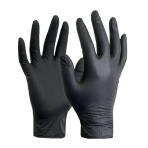 Guantes Nitrilo Negro Tresor Talla S Caja x 100 un