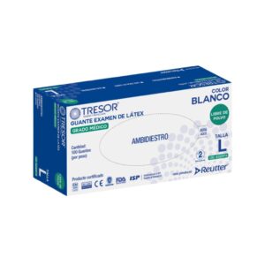 Guantes de Látex Tresor L Caja x 100 un