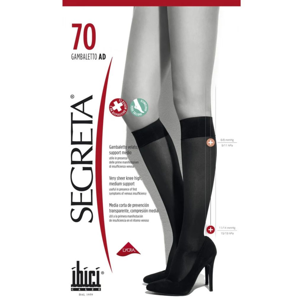 Media Gambaletto Segreta 70 Compresión Graduada 11-14 mmhg 05-XL