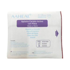 Apósito Carbón Activado Aaheal 10×10 cm