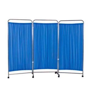 Biombo Separador 3 Cuerpos Acero Inoxidable - Azul