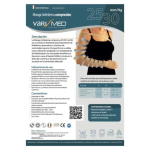 Manga Linfedema Varimed Compresión 25-30 mmHg 04-L