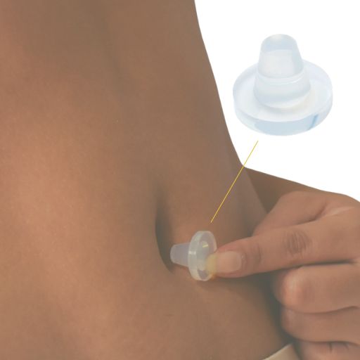 Tapón silicona formador ombligo cónico