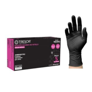 Guante Nitrilo Negro Tresor Talla L x 100