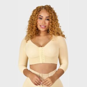 Brasier con Mangas y Soporte Especial Color Beige Talla L