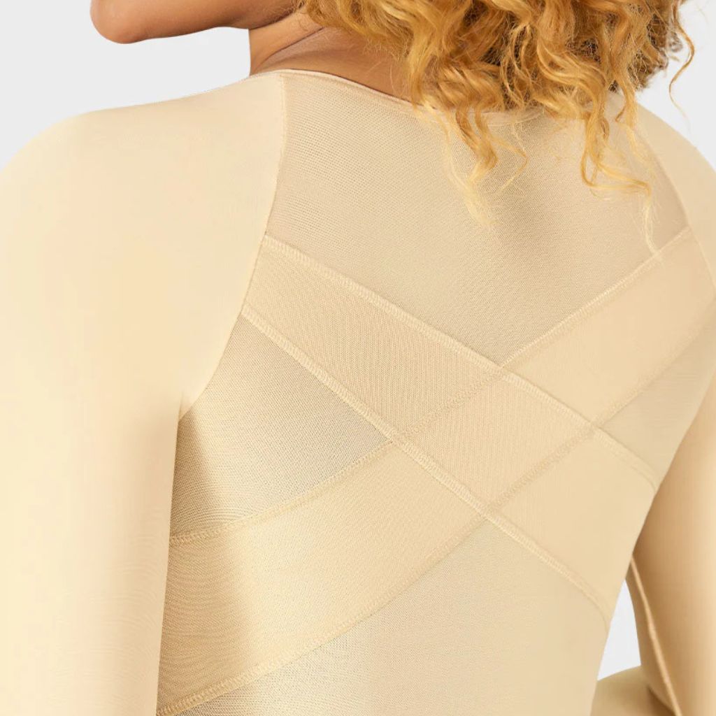 Brasier con Mangas y Soporte Especial Color Beige Talla L - Imagen 4