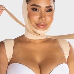Fajas colombianas - Mentonera Facial 3 Bandas M&D Talla M