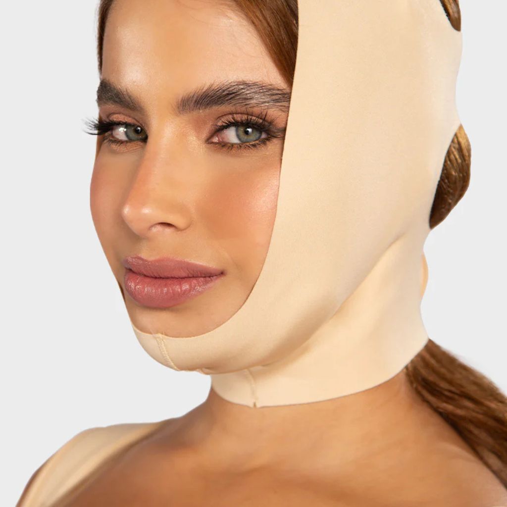 Fajas colombianas - Mentonera Facial 3 Bandas M&D Talla M - Imagen 4