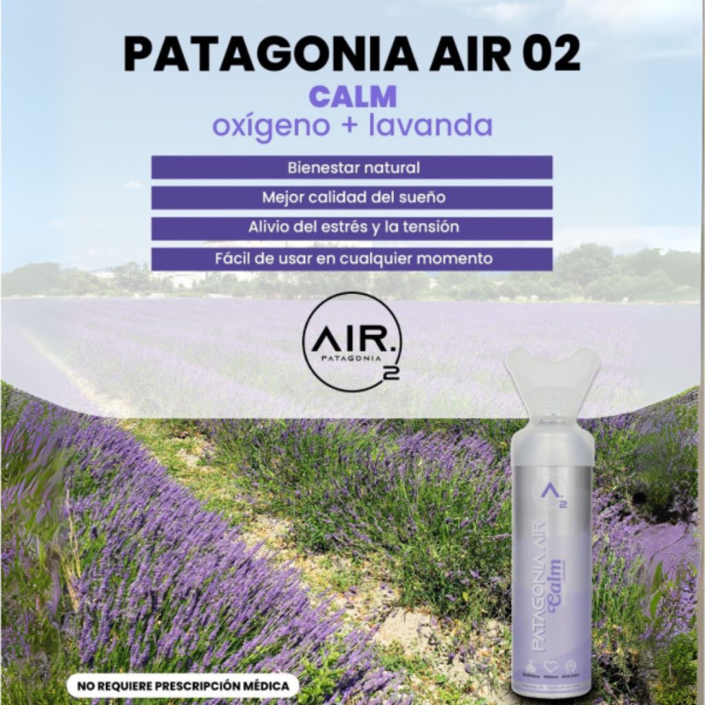 Oxígeno Portátil O2 Patagonia Air Lavanda - Imagen 5